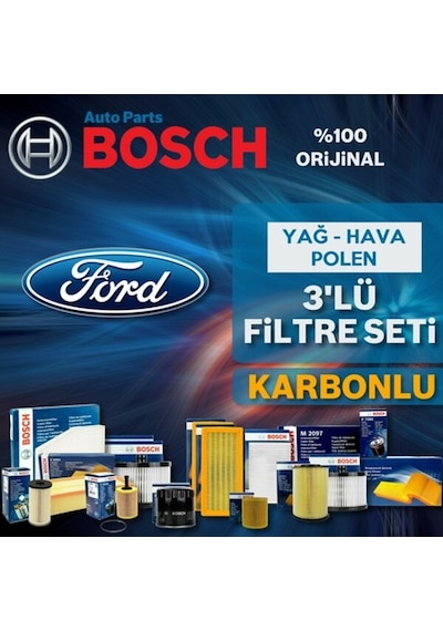 Ford Fiesta 1.25 Bosch  Filtre Bakım Seti 2008-2016