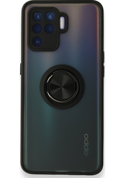 Nihcase Oppo Reno 5 Lite Kılıf Montreal Mat Yüzüklü Kapak