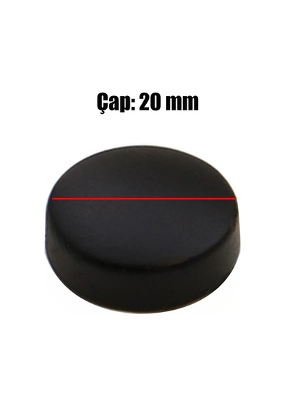 Dekoratif Vida Kapağı Mat Siyah 20mm 10'lu Paket Renk