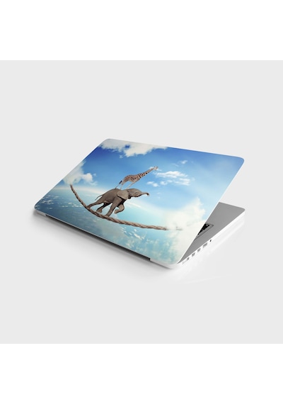 Laptop Sticker Notebook Pc Kaplama Etiketi Fil Zürafa