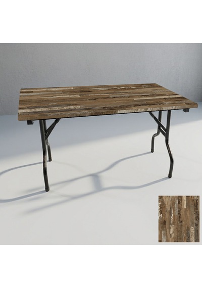 Banket Katlanır Masa Werzalit, Allzalit. Vermodin Tabla 80x140 - Maracaibo Çok Renkli