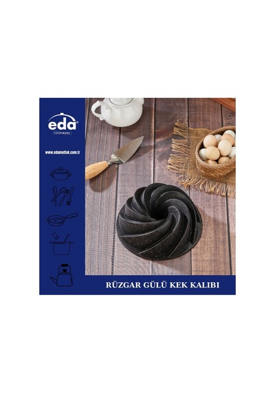 Eda Rüzgar Gülü Kek Kalıbı 26 Cm Gri