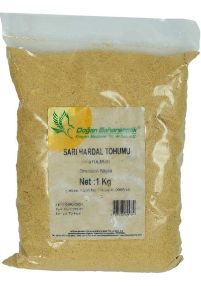 Hardal U Öğütülmüş Doğal Sarı 1000 Gr Paket