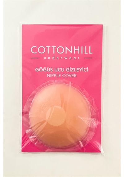 Cottonhill Silikon Göğüs Ucu Kapatıcı, Meme Ucu Kapatıcı 3'lü Paket Bej