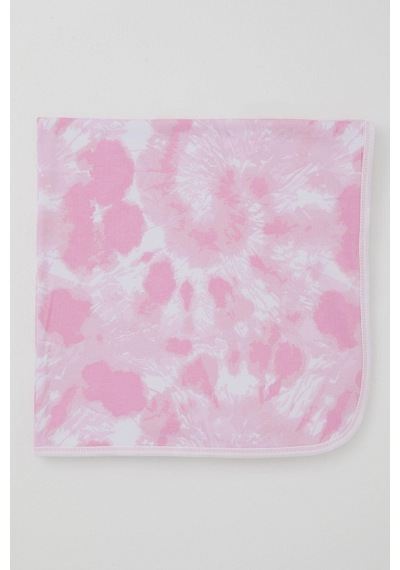Breeze Yenidoğan Bebek Battaniyesi Batik Desenli Standart, Pembe