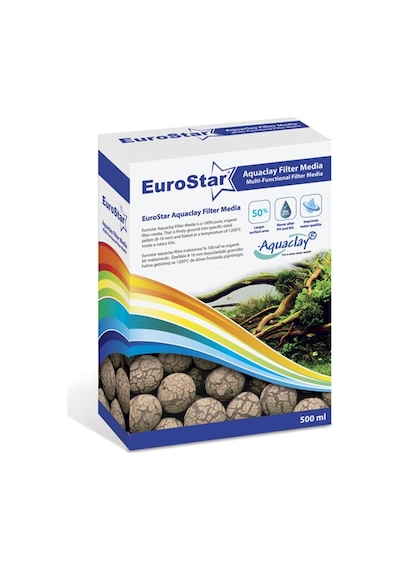 Eurostar Aquaclay Biyolojik Filtre Malzemesi 500  ML