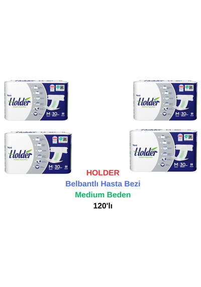 Holder - Belbantlı Hasta Bezi Medium Beden 120'li M