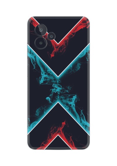 General Mobile Gm 24 Pro Kılıf Silikon Desen Özel Seri Smoke 1728