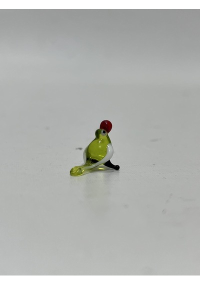 El Yapımı Mini Murano Cam Kuş Biblo A171-09