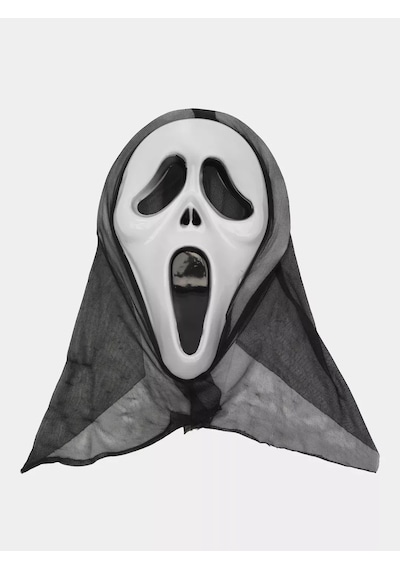 Kapşonlu Çığlık Maskesi Scream Maskesi - Hayalet Maskesi 33x21 Cm - Elm-01-763502 18