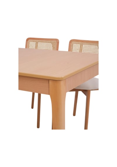 Paris Lak Panel Mdf Otomatik Açılır Mutfak Masası 80x130cm Krem