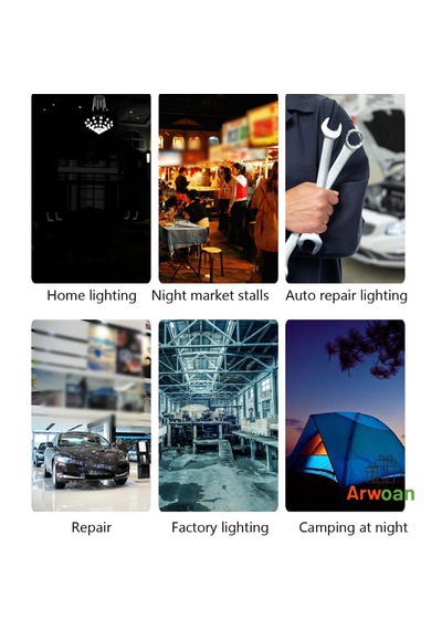 Arwoan 300w Led Projektör Ip67 Dış Mekan Su Geçirmez Bahçe, Şantiye Ve Fabrika Aydınlatma Beyaz Işık Floodlight