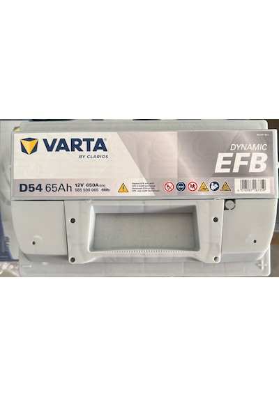 Varta / D54 Efb 65 Amper Start-stop Akü 2025 Tarihli