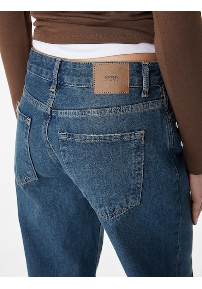 Koton Normal Bel Straight Fit Pamuklu Duble Paça Denim Pantolon - Straight Fit Jean Siyah 7wal40066md Koton Normal Bel Straight Fit Pamuklu Duble Paça Denim Pantolon - Straight Fit Jean Siyah 7wal40066md