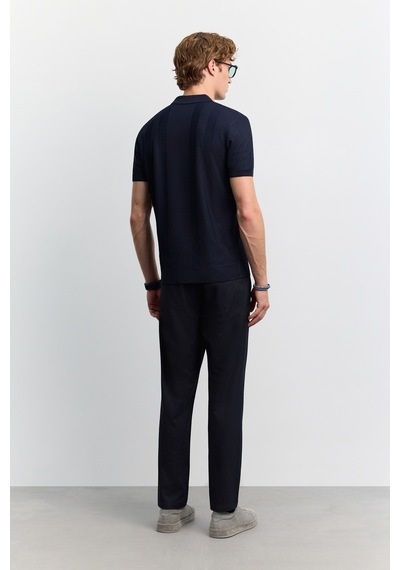 Avva Erkek Siyah Polo Yaka Fermuarlı Kolay Ütülenen Kırışmaz Regular Fit Triko T-shirt A62y5007 Lacivert Avva Erkek Siyah Polo Yaka Fermuarlı Kolay Ütülenen Kırışmaz Regular Fit Triko T-shirt A62y5007 Lacivert