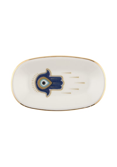 Aryıldız Chance Kayık Tabak Hamsa 15 Cm Renkli