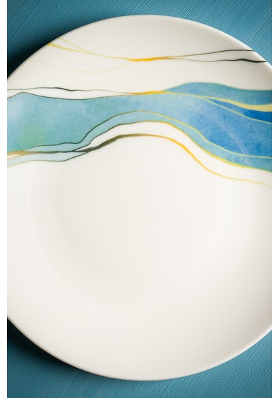 Breeze 6 Parça Porselen Pasta Seti 19 Cm