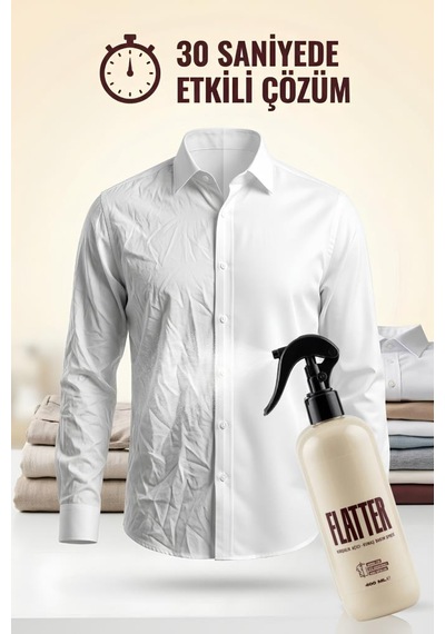 Flatter Kırışıklık Açıcı Ve Kumaş Bakım Spreyi Ütüsüz Pratik Çözüm 400 Ml Tekli