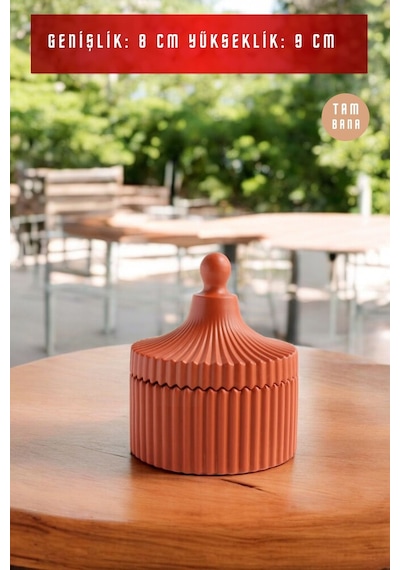 El Yapımı Dekoratif Kutu Kapaklı Takı Kutusu Siyah Model 10 - Terracotta
