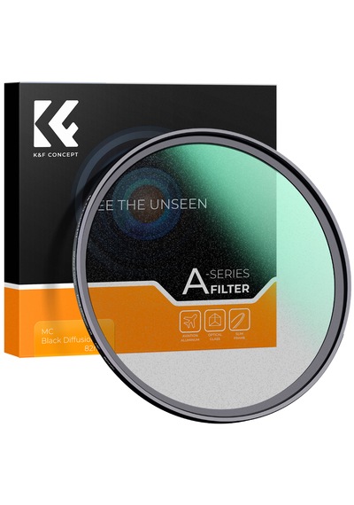 K&f Concept 82 MM Sis 1/8 Nano-A Serisi Filtre Siyah
