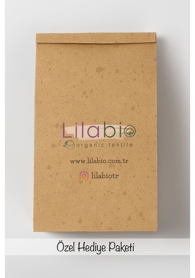 Lilabio %100 Organik Isme Özel Isimli 10lu Hastane Çıkışı Winnie Ekru