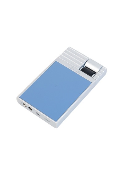 Caseti Tek Torch Perde Alev Mavi Gümüş Metal Puro Çakmağı 38669252
