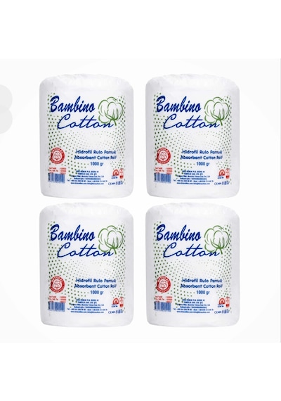 Bambino Hidrofil Rulo Pamuk 1 Kg - 4 Adet