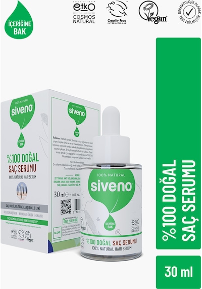 Siveno Biberiye Yağlı Dökülme Karşıtı Onarıcı 10 Mucizevi Yağdoğal Saç Bakım Serumu 30ml