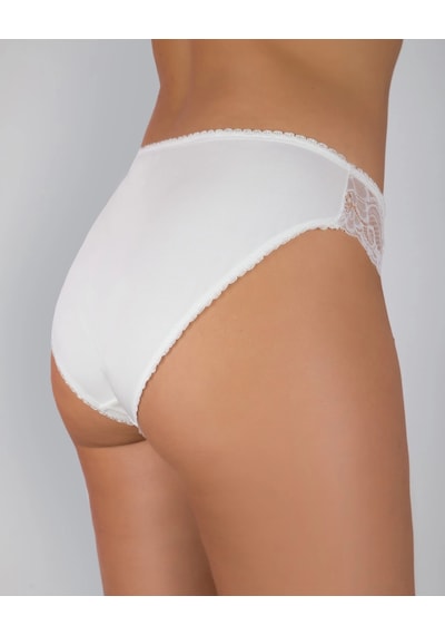 Angbutik G-box 919 Kadın Dantel Detaylı Bikini Külot Ekru