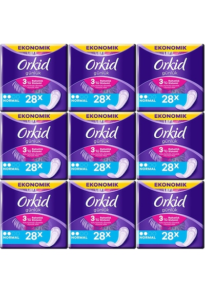 Orkid Günlük Ped Normal 9 x 28'li