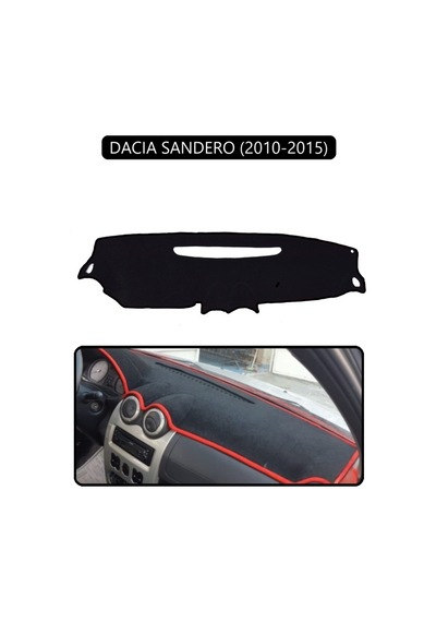 Dacıa Sandero 2010-2015torpido Koruma Halısı Siyah Kenar