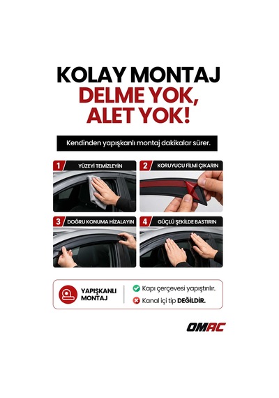 Ford Transit Mk6&mk7 2002-2013 Uyumlu Araca Özel Sport Style Akrilik Cam Rüzgarlığı Koyu 2 Parça