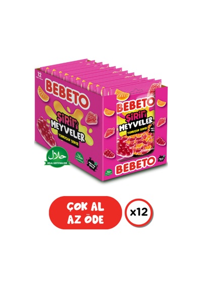 Lovely Fruit 80 Gr. Jelly 12'li Paket