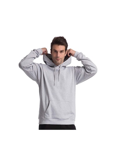 Unisex Oversize Kapüşonlu Sweatshirt Gri