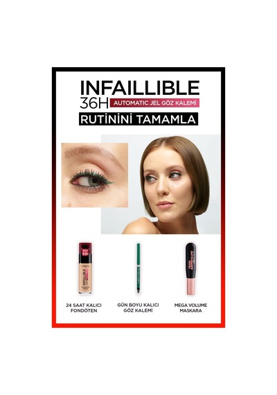 L'Oreal Paris Infaillable Automatic Jel Göz Kalemi Zümrüt Yeşili