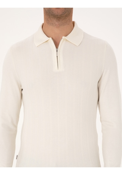 Pierre Cardin Erkek Ekru Kazak /triko 50315729-vr019 Ekru