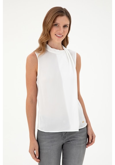 U.S. Polo Assn. Kadın Krem Kolsuz Bluz 50293821-VR071