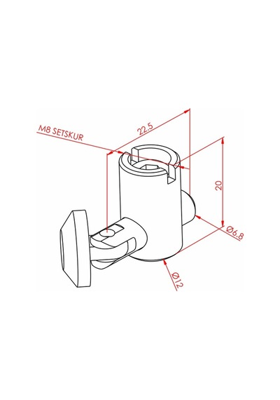 Doğuş Kalıp Çektirme Tip Bağlantı Parçası - Açılı K8 Diğer
