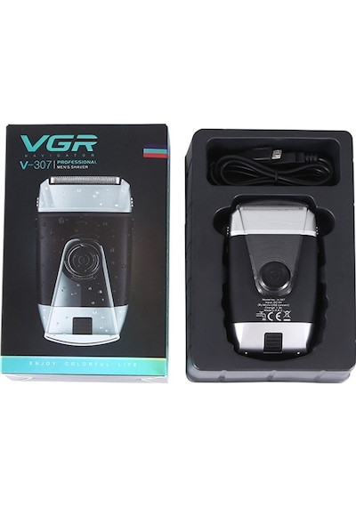 VGR V-307 5W Usb Akıllı Elektrikli Tıraş Makinesi Siyah