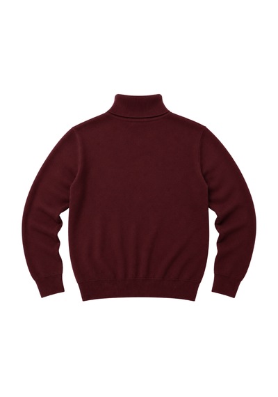 Battalmoda Erkek Büyük Beden Bordo Tam Balıkçı Triko Kazak 3xl-4xl-5xl-6xl