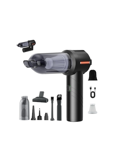 Auhma Ahv-06 16.000pa Katlanabilir 3 Kademeli Kablosuz Araç İçi Süpürge Profesyonel Ultra Çekim Güçlü Mini Ara Diğer
