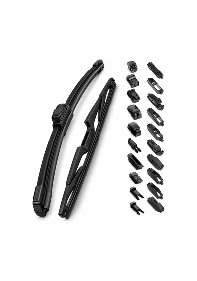 Peugeot 107 2005-2014 Uyumlu Ön Arka Silecek Takımı Muz Tipi 650mm + 300mm