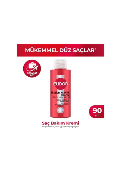 Seyahat Boy Saç Bakım Kremi Brezilya Keratin Terapisi 90 Ml