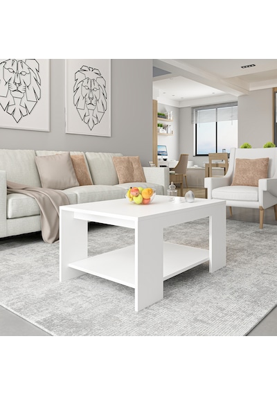 Lina Orta Sehpa – Modern Minimal Tasarım Beyaz