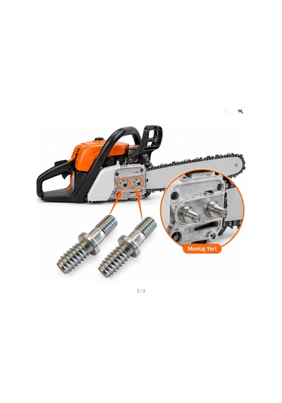 Algaride Stıhl Ms170 Ms180 Ms210 Ms230 Ms250 Uyumlu Motorlu Testere Kılavuz Saplaması 2 Li Set Sabitleme Vidası