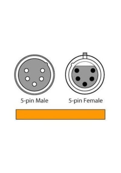 Dmx Kablo 3 Metre 5 Pin