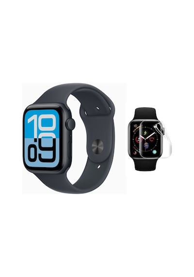 Apple Uyumlu  Watch Se 3 44mm 3 Adet Şeffaf Ultra Koruyucu Nano Jelatin