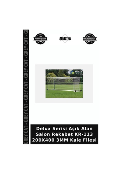 Delux Serisi Açık Alan Salon Rekabet Kr-113 200x400 3mm Kale Filesi