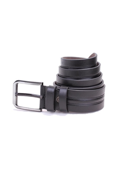 Dagoster DMK26-457 Siyah 4.5 CM Suni Deri Erkek Kemer Siyah