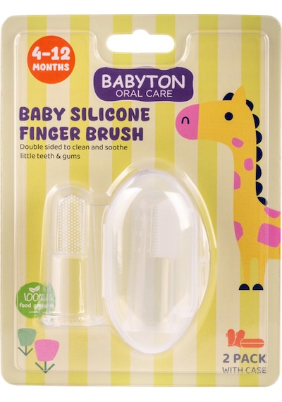 Babyton İkili Silikon Parmak Fırça